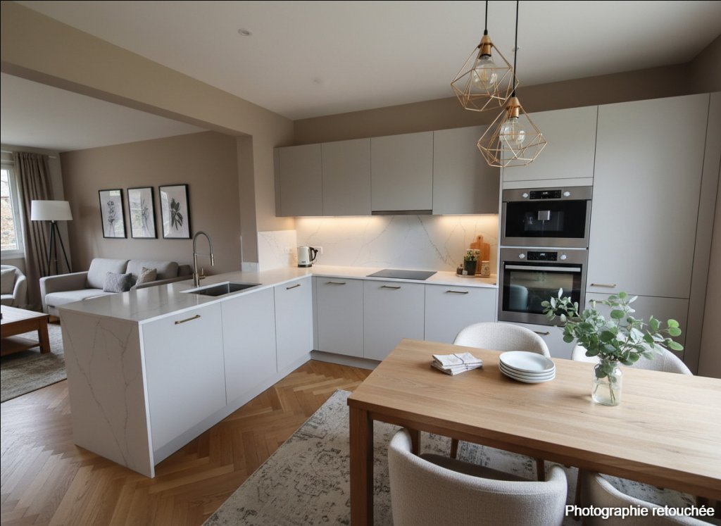 MAISON PLAIN-PIED AVEC JARIN ARBORE ET GRAND GARAGE