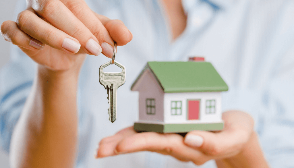 maquette et clé de maison