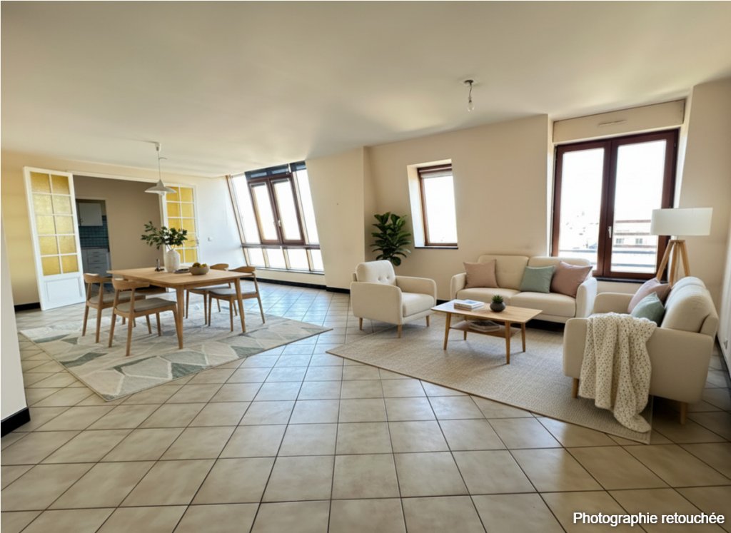 F4 LUMINEUX ET TRAVERSANT PROCHE CENTRE VILLE GARE